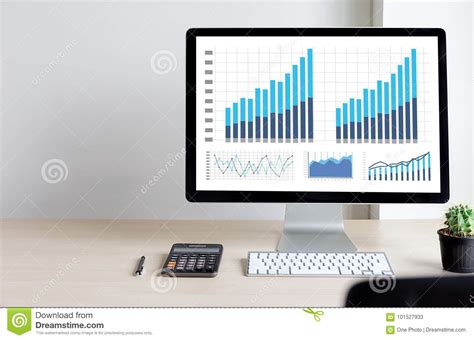 statistics analysis business data diagram growth increase market stock