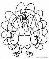 Coloring Turkey Pages Thanksgiving Kids Getcolorings sketch template