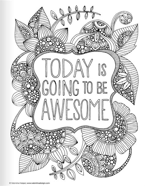 inspirational quotes coloring book  adults