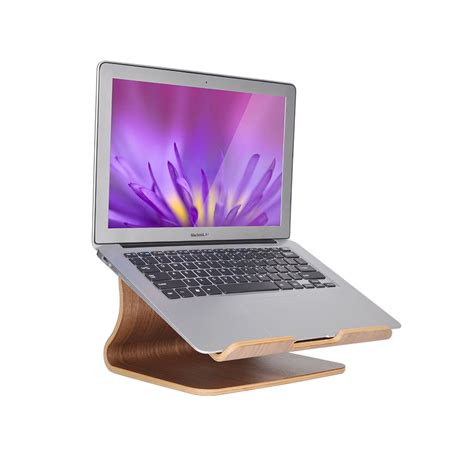 samdi wooden laptop stand desk laptops macbook holder macbook stand walnut walmartcom
