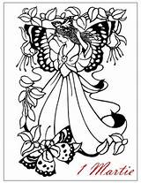 Colorat Martisoare Planse Martisor Fairies Dover Interferente sketch template