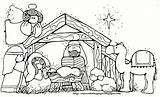 Christmas Manger Drawings Paintingvalley Drawing Coloring sketch template