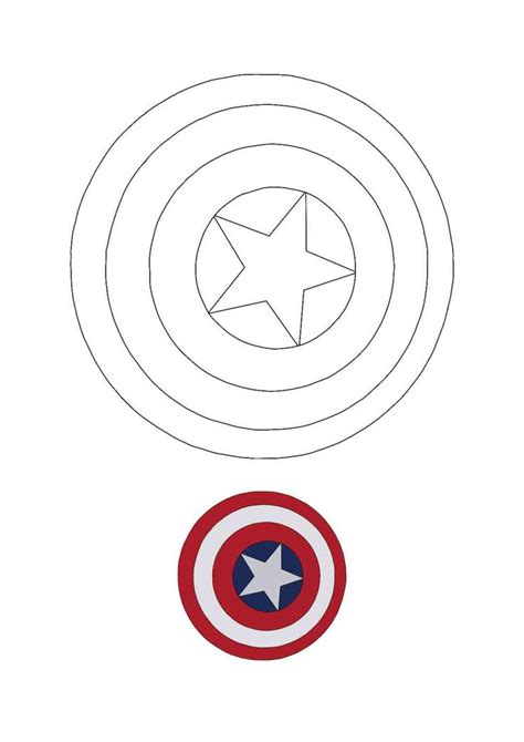 captain america shield coloring pages   printable coloring