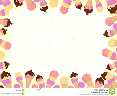 ice cream border clipart   cliparts  images
