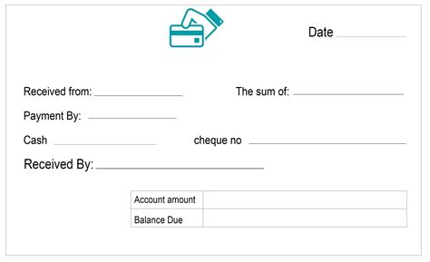 printable cash receipt template