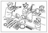 Muziekinstrumenten Dagmar Stam Kiezen sketch template
