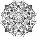 Coloring Pages Mandala Therapy Getcolorings Color sketch template