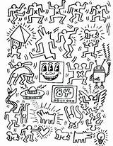 Haring Keith Coloring Pages Pop Adults Adult Roy Lichtenstein Created Justcolor Painting Kiss Da Color Masterpieces Getcolorings Ll Also These sketch template