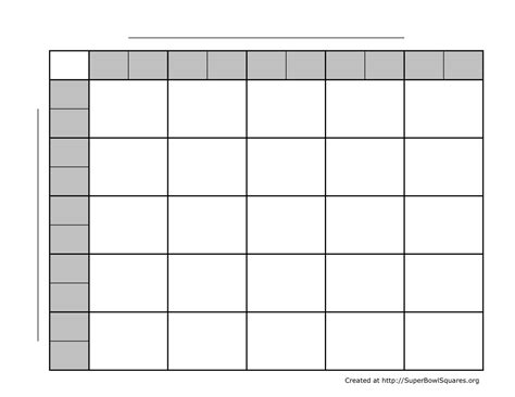 printable football squares grid printable form templates  letter