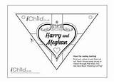 Wedding Royal Harry Bunting Craft Meghan Children Ichild Celebrations sketch template