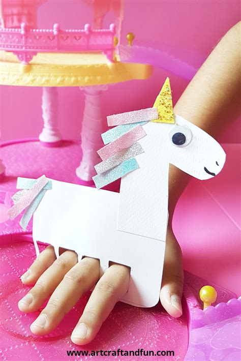 finger puppet unicorn craft    magical craft   easy