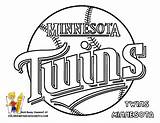 Coloring Minnesota Twins Baseball Pages Logo Mlb Color League Kids Major Wild Book Print Mn Logos Sheets Boys Teams Sports sketch template