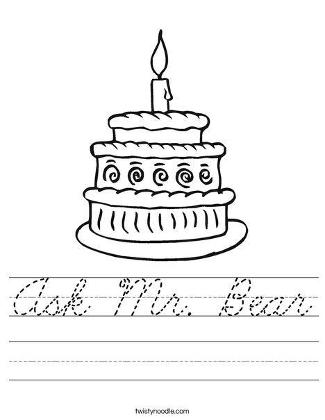 layered cake worksheet holiday worksheets preschool birthday kids