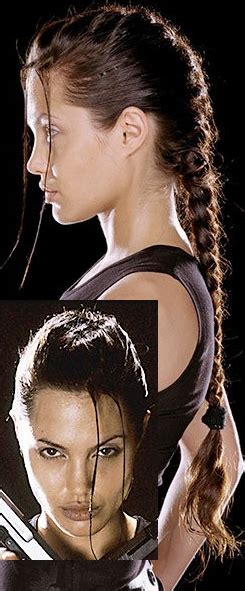 Angelina Jolie S Lara Croft Hair Prefer The Two Bangs On