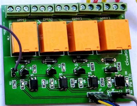 channel relay driver circuit  pcb design