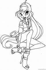 Winx Club Coloring Pages Coloring4free Bloom Elfkena Related Posts sketch template
