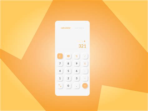 calculator app  rakha zahran  dribbble