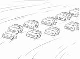 Race Track Drawing Color Getdrawings sketch template