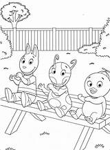 Backyardigans Coloring Pages Printable Kids Color sketch template