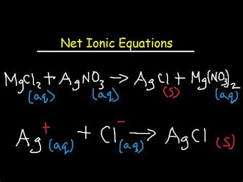 net ionic equation worksheet  answers youtube