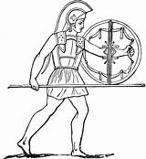 Greek Ancient Greece Coloring Soldier Shield Spartan Drawing Clipart Pages Etc Army Sword Greeks Belt Getdrawings Usf Edu Original Galleries sketch template