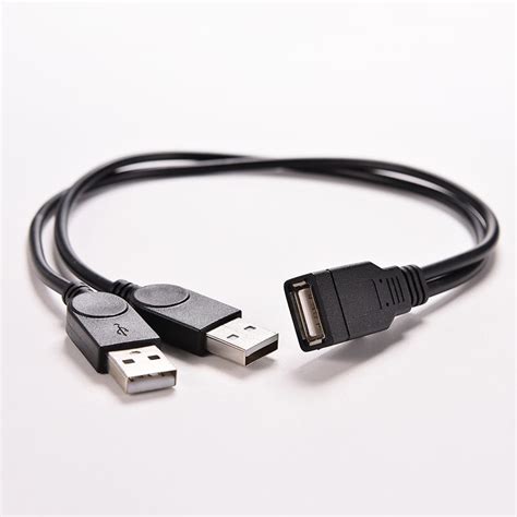 usb  female   dual usb male power adapter  splitter cable cord connector  data cables