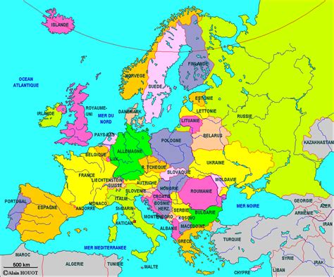 europe carte carte du monde