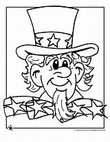 Uncle Sam Coloring Pages Cliparts Printable Preschool Print Activities Tattoos Classroomjr Favorites Add sketch template