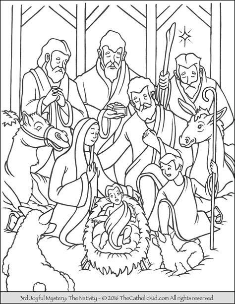nativity scene coloring page  preschoolers coloring pages