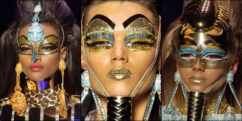 couture beautyhistory ancient egypt at dior s 2004 show