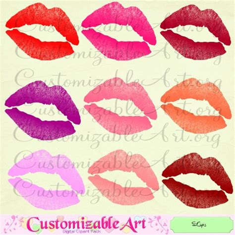 lips clipart digital lips clip art image kiss clipart red hot etsy