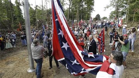 confederate battle flag rises in va off i 95 wjla