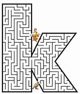 Maze Mazes Labirint Litere Printactivities Colorat Letra Planse Orientacionandujar sketch template