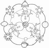 Mandala Winter Coloring Season Hiver Maternelle Coloriage Enregistrée Picasaweb Depuis Google sketch template