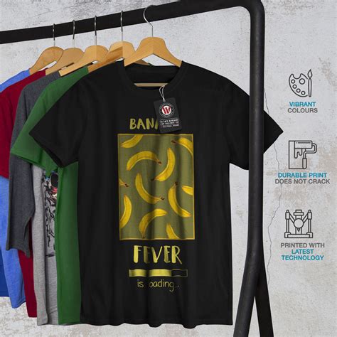 Wellcoda Banana Fever Funny Mens T Shirt Graphic Design Printed Tee Ebay