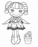 Lalaloopsy Coloring Printable Pages sketch template