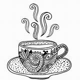 Tasse Malvorlage Kaffee Teacup sketch template