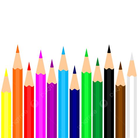 colored pencils clipart hd png colored pencils   colors colored pencils education