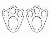 Easter Paw Footprints Paws Tracks Printables Basteln Conejo Pascua Footprint Conejos Ostern Coelho Huellas Templateroller Patternuniverse Hasen Patinhas Osterhase Coniglio sketch template