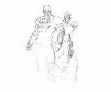Noob Saibot Mortal Combat Coloring Cybor Pages Another sketch template