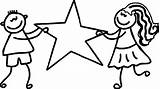 Coloring Grade Pages 3rd Boy Star Hold Girl Kids 5th Wecoloringpage Clipartmag sketch template