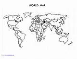 Map Blank Printable Countries Coloring Outline Maps Template Pdf Kids Printablee Pages sketch template