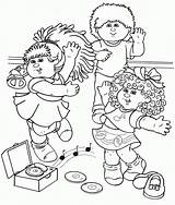 Cabbage Patch Kids Coloring Clipart Pages Library sketch template