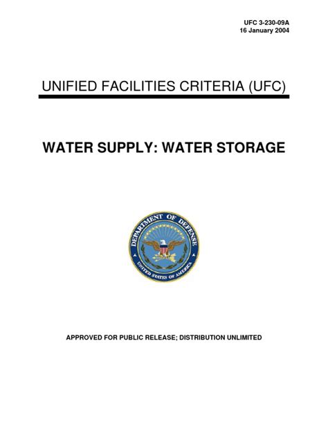 ufc    water supply water storage  dokumentips