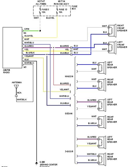 Radio Wiring Subaru Wiring Diagram Color Codes Database