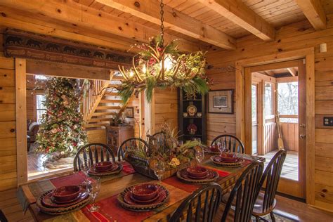 christmas  wilderness ridge vacation rental wwwsmoky mountain getawayscom rustic cabin