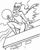 Coloring Batgirl Pages Kids sketch template