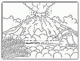 Volcano Coloringhome Lava Volcanoes Getdrawings Kilauea Ant sketch template