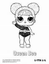 Lol Coloring Queen Glitter Pages Bee Doll Dolls Surprise Lotta Printable Heartbreaker Kids Series Tsgos Color Colouring Bunny Para Colorir sketch template