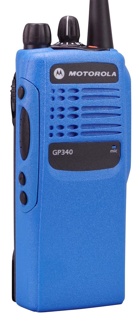 motorola gp vhf walkie talkie   radio refurbished   blue radioswap